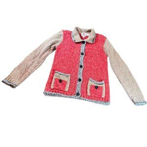 FIA Italia Vintage Colorblock Button Up Sweater